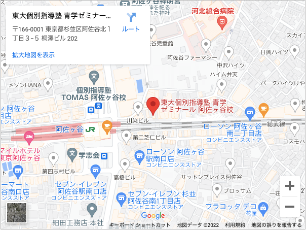 地図 （阿佐ヶ谷教室）
