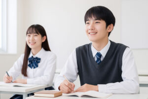 勉強している学生